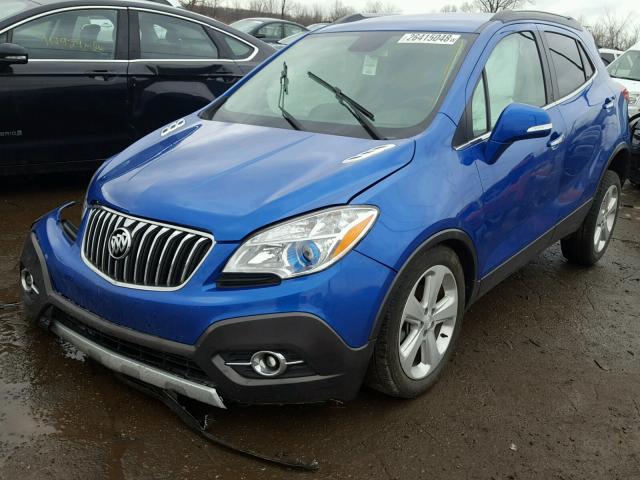 KL4CJBSB1FB148332 - 2015 BUICK ENCORE CON BLUE photo 2