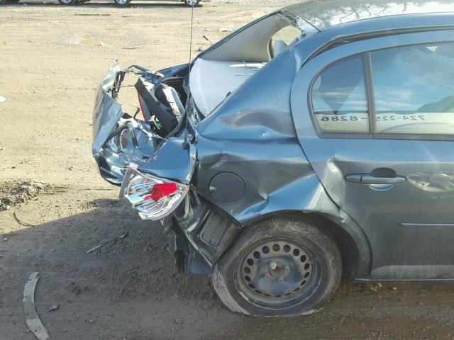 1G1AK55F577325732 - 2007 CHEVROLET COBALT LS BLUE photo 9