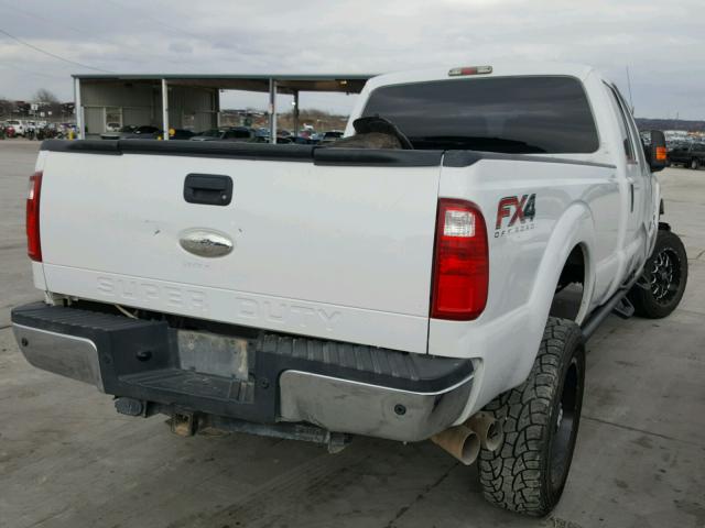 1FT8W3BT4CEC30531 - 2012 FORD F350 SUPER WHITE photo 4