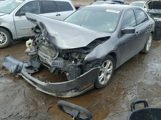 3FAHP0HA4CR223776 - 2012 FORD FUSION SE GRAY photo 2