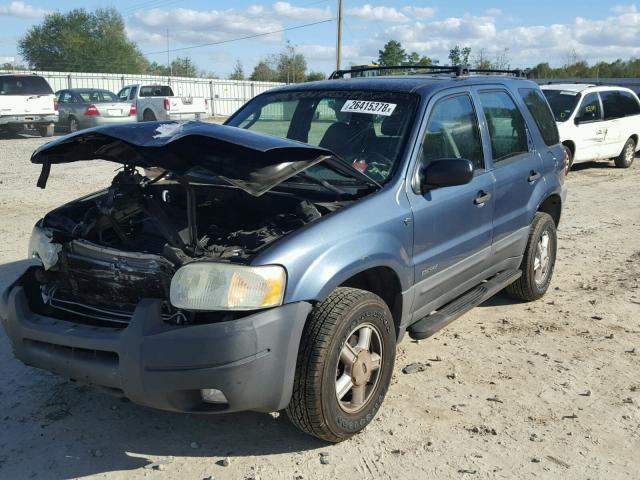 1FMYU03171KB24036 - 2001 FORD ESCAPE XLT BLUE photo 2