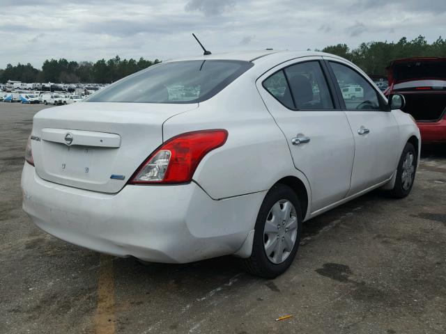 3N1CN7AP2CL891440 - 2012 NISSAN VERSA S WHITE photo 4