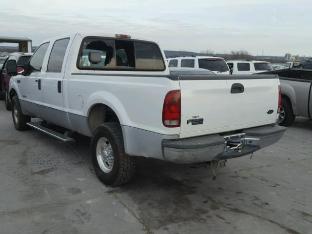 1FTNW20P04EB96222 - 2004 FORD F250 SUPER WHITE photo 3