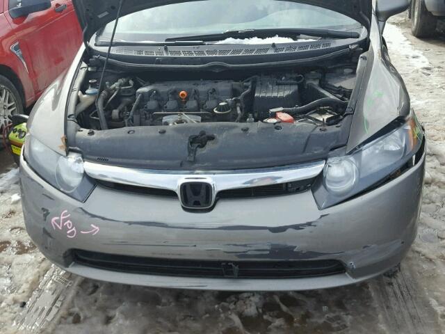 2HGFA15567H311067 - 2007 HONDA CIVIC LX GRAY photo 7