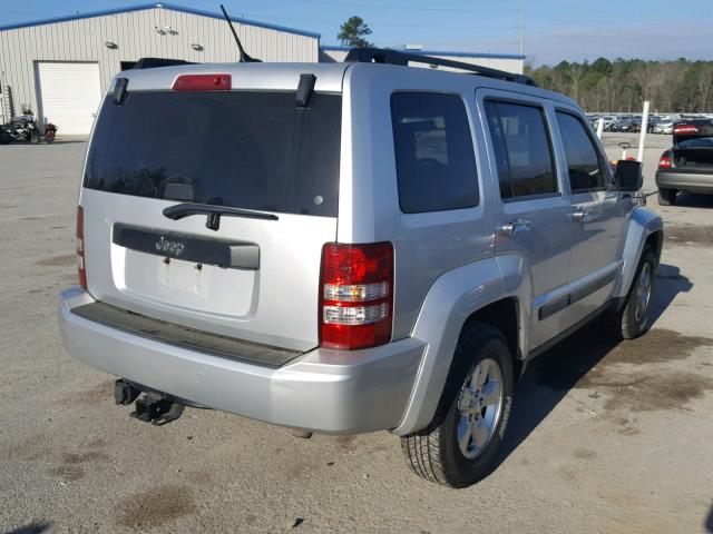 1J4PP2GK3BW596826 - 2011 JEEP LIBERTY SP SILVER photo 4