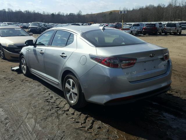 KNAGM4AD7F5082216 - 2015 KIA OPTIMA HYB SILVER photo 3