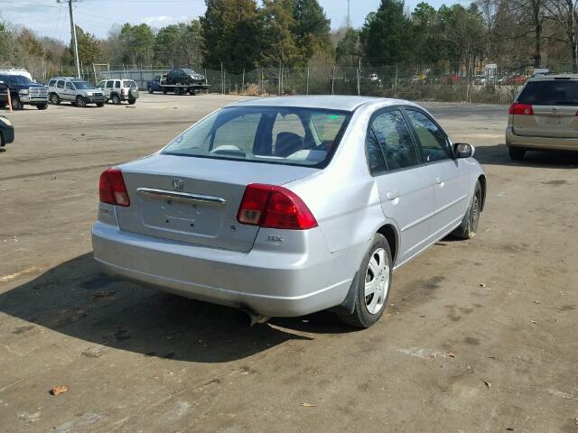 1HGES25771L037677 - 2001 HONDA CIVIC EX SILVER photo 4