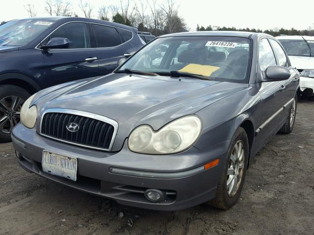 KMHWF35H14A075147 - 2004 HYUNDAI SONATA GLS GRAY photo 2