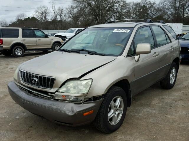 JTJHF10U210183717 - 2001 LEXUS RX 300 BEIGE photo 2