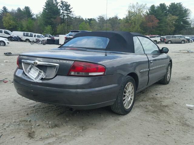 1C3EL55R85N603052 - 2005 CHRYSLER SEBRING TO CHARCOAL photo 4