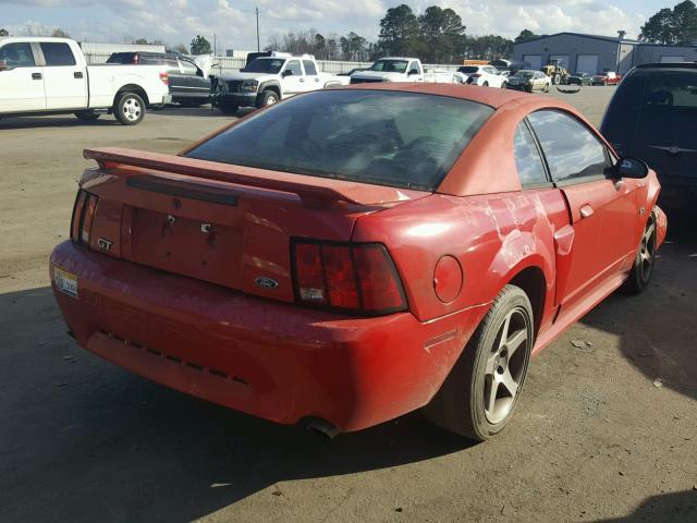 1FAFP42X62F128031 - 2002 FORD MUSTANG GT RED photo 4