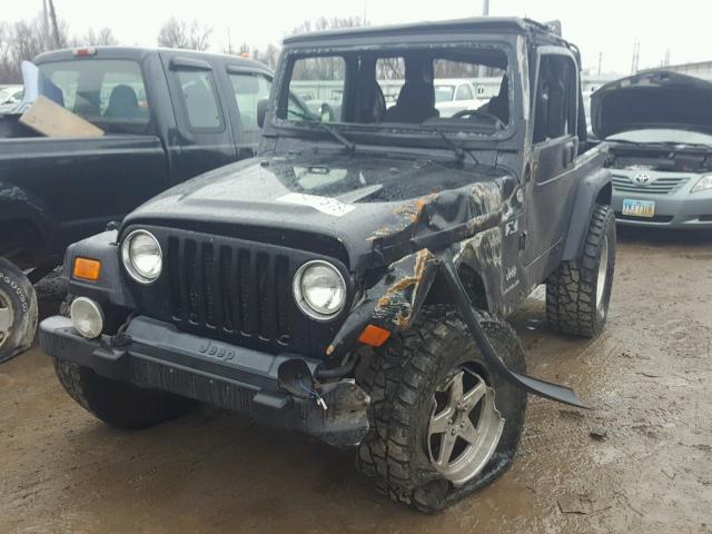 1J4FA39S85P333407 - 2005 JEEP WRANGLER X BLACK photo 2