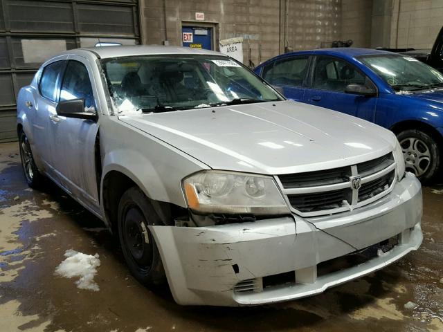 1B3LC46K58N601487 - 2008 DODGE AVENGER SE SILVER photo 1