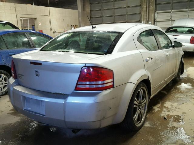 1B3LC46K58N601487 - 2008 DODGE AVENGER SE SILVER photo 4