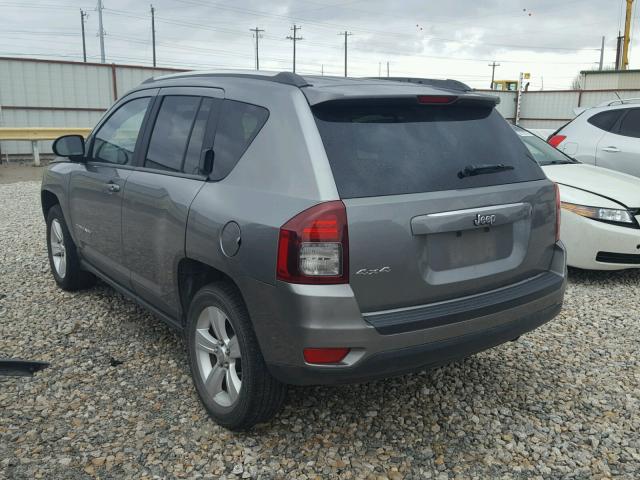 1C4NJDBB5ED565529 - 2014 JEEP COMPASS SP GRAY photo 3