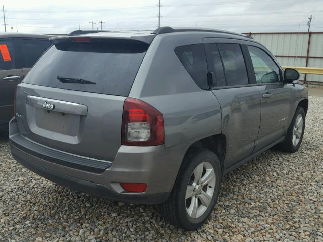 1C4NJDBB5ED565529 - 2014 JEEP COMPASS SP GRAY photo 4