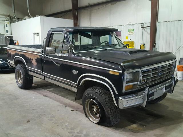 1FTHF2616EPA35251 - 1984 FORD F250 BLACK photo 1