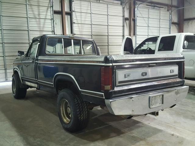 1FTHF2616EPA35251 - 1984 FORD F250 BLACK photo 3