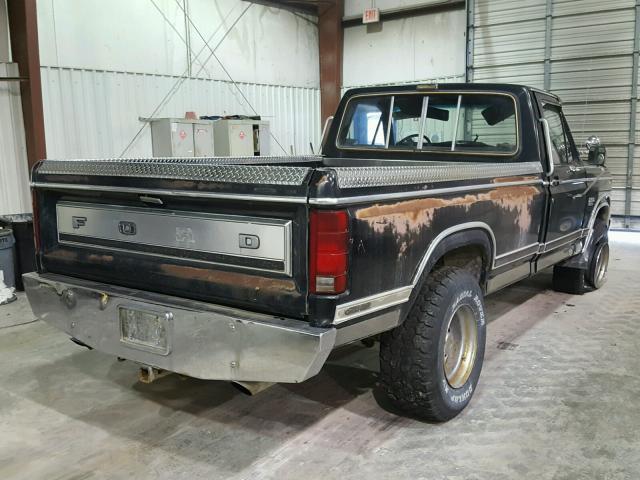 1FTHF2616EPA35251 - 1984 FORD F250 BLACK photo 4