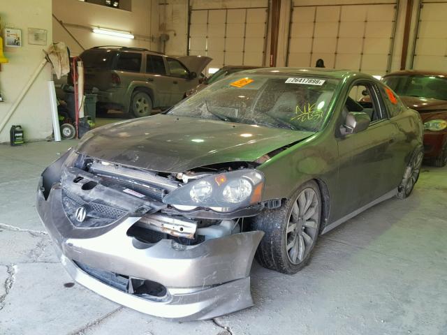 JH4DC54883S002852 - 2003 ACURA RSX GRAY photo 2