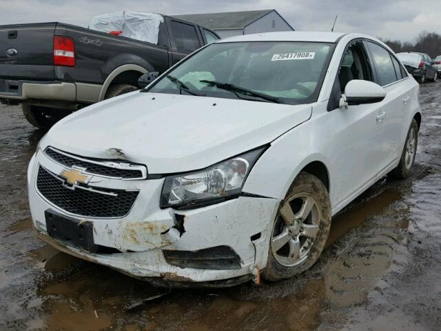 1G1PC5SB1E7151311 - 2014 CHEVROLET CRUZE LT WHITE photo 2