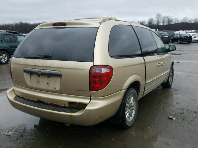 2C8GP64L31R276373 - 2001 CHRYSLER TOWN & COU TAN photo 4