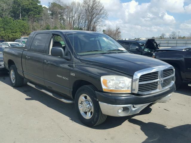 3D7KR19D76G236052 - 2006 DODGE RAM 1500 BLACK photo 1