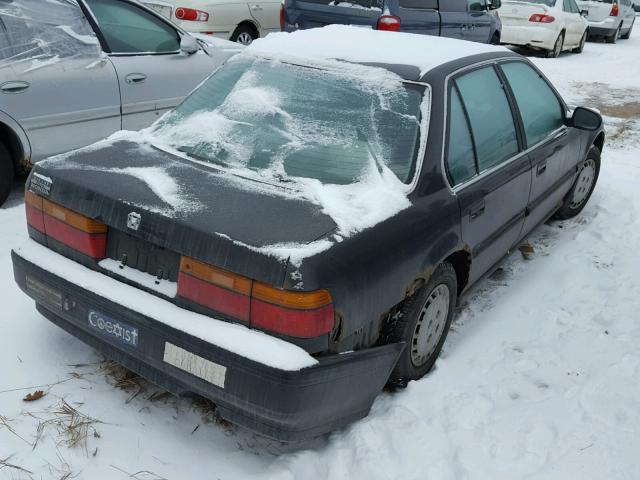 1HGCB7655MA174294 - 1991 HONDA ACCORD LX BLACK photo 4