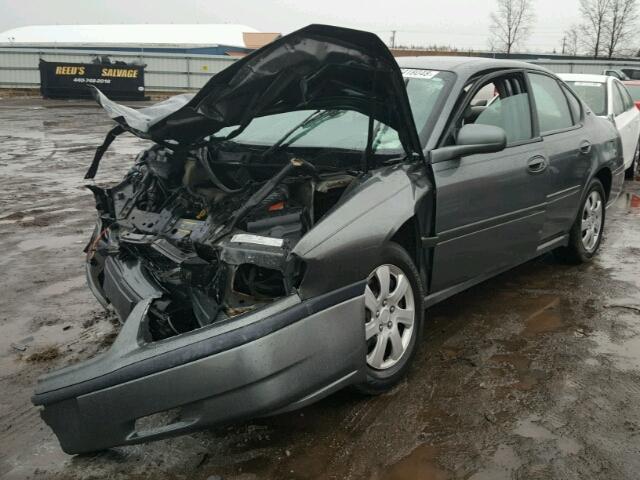 2G1WF52E659248533 - 2005 CHEVROLET IMPALA GRAY photo 2