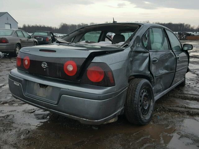 2G1WF52E659248533 - 2005 CHEVROLET IMPALA GRAY photo 4