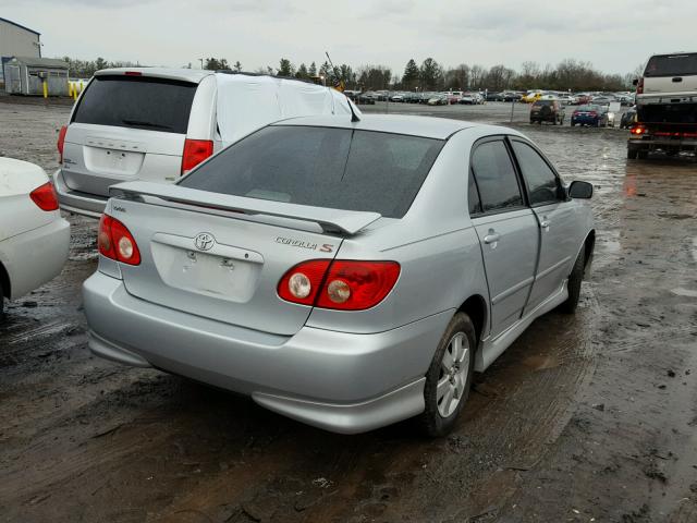 2T1BR32E97C800823 - 2007 TOYOTA COROLLA CE SILVER photo 4