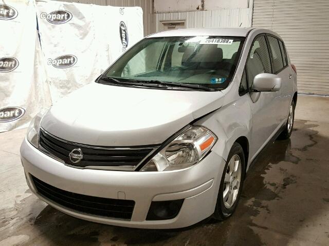 3N1BC1CP2CK242822 - 2012 NISSAN VERSA S SILVER photo 2