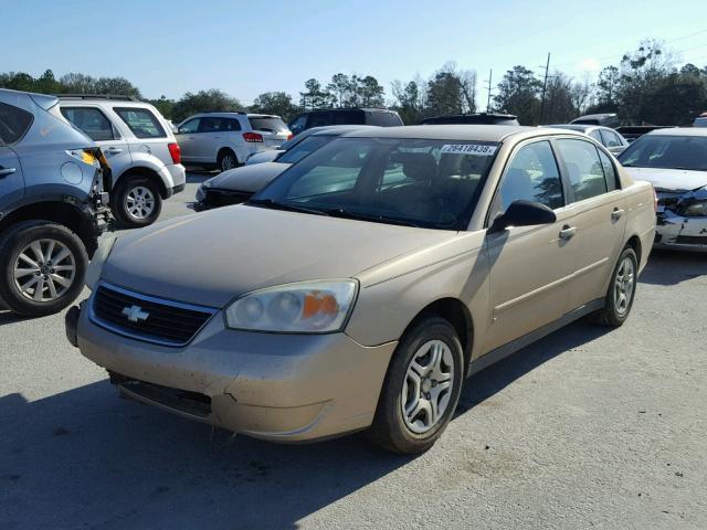 1G1ZS51F16F300906 - 2006 CHEVROLET MALIBU LS GOLD photo 2