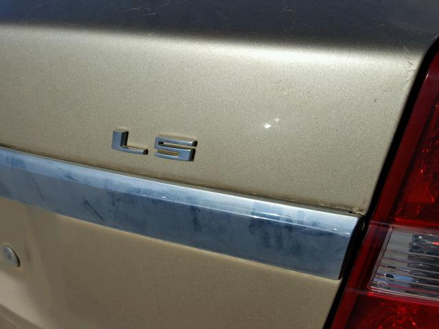 1G1ZS51F16F300906 - 2006 CHEVROLET MALIBU LS GOLD photo 9