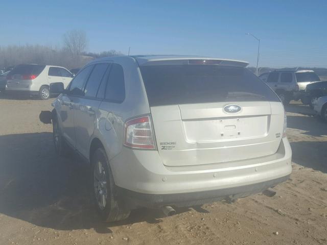 2FMDK49C87BB45405 - 2007 FORD EDGE SEL P WHITE photo 3