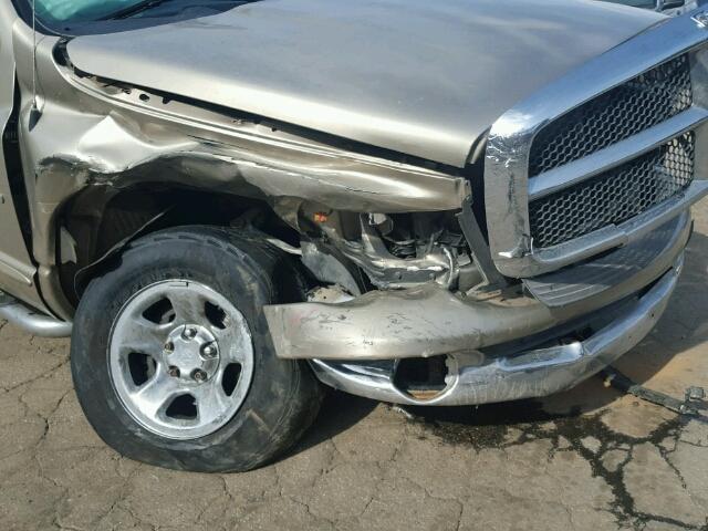 1D7HA18N43J615886 - 2003 DODGE RAM 1500 S TAN photo 9