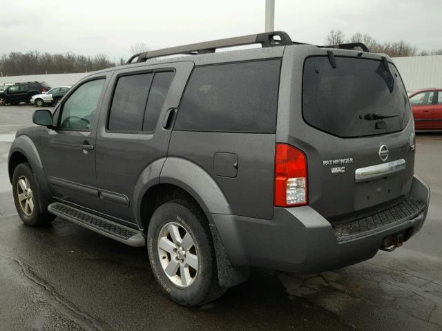 5N1AR18B68C606138 - 2008 NISSAN PATHFINDER GRAY photo 3