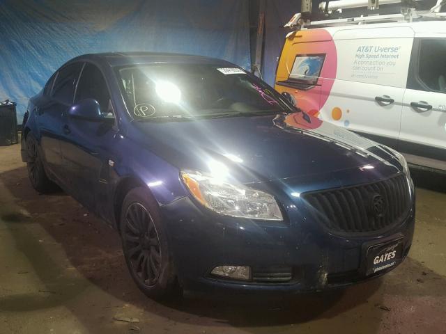 W04GS5EC2B1054092 - 2011 BUICK REGAL CXL BLUE photo 1