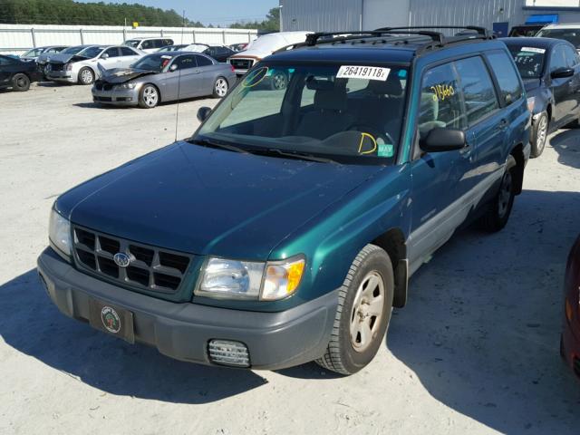 JF1SF6352XG739511 - 1999 SUBARU FORESTER L GREEN photo 2