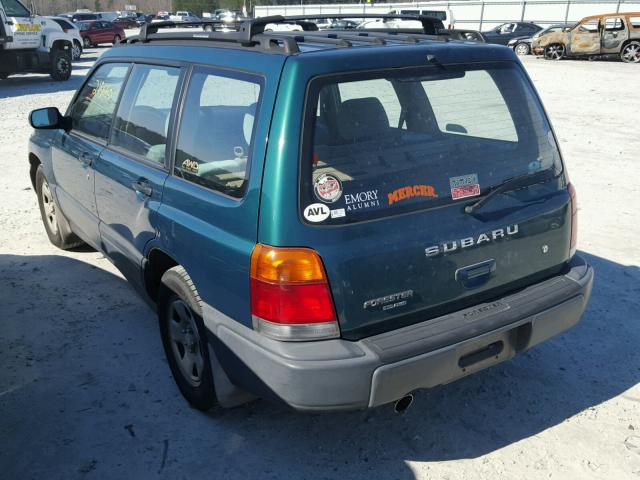 JF1SF6352XG739511 - 1999 SUBARU FORESTER L GREEN photo 3