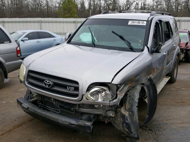 5TDZT34A11S038175 - 2001 TOYOTA SEQUOIA SR SILVER photo 2