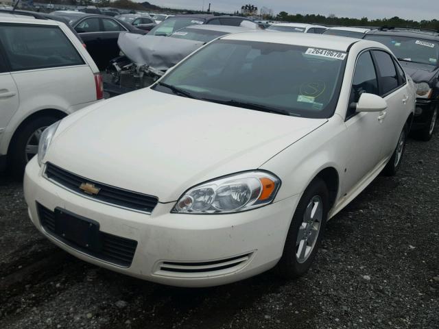 2G1WT57K591291448 - 2009 CHEVROLET IMPALA 1LT WHITE photo 2