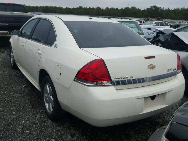 2G1WT57K591291448 - 2009 CHEVROLET IMPALA 1LT WHITE photo 3