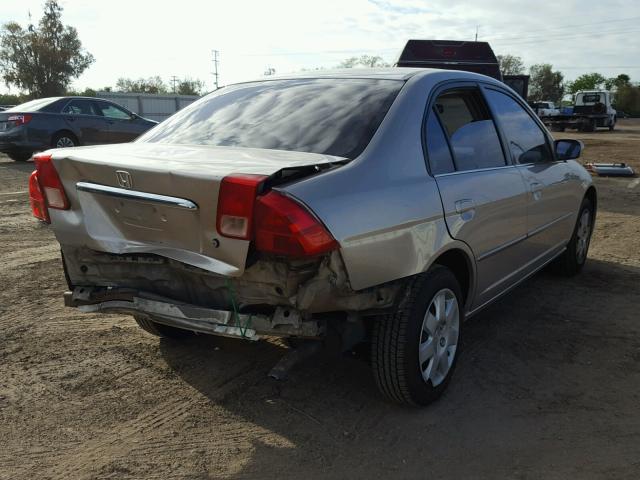 1HGES26761L055828 - 2001 HONDA CIVIC EX ბეჟი ფოტო 4