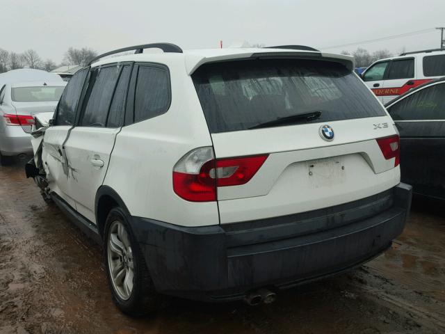 WBXPA93475WD20943 - 2005 BMW X3 3.0I WHITE photo 3