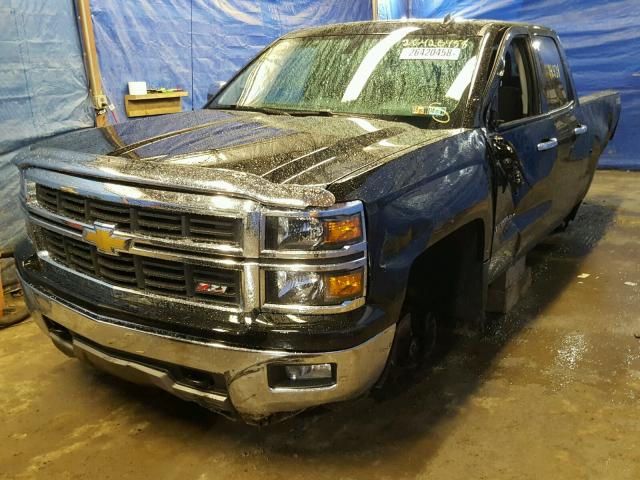 1GCVKREC0EZ400036 - 2014 CHEVROLET SILVERADO BLACK photo 2