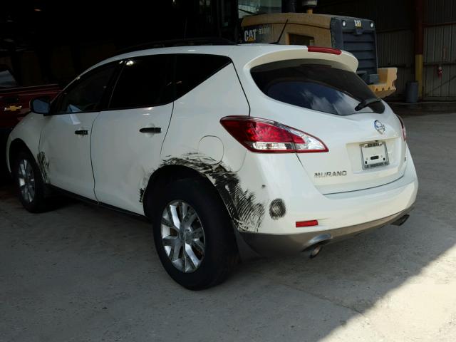 JN8AZ1MU3BW058895 - 2011 NISSAN MURANO S WHITE photo 3