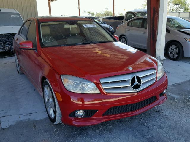 WDDGF5EB7AR092151 - 2010 MERCEDES-BENZ C 300 RED photo 1