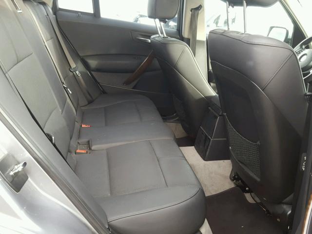 WBXPC93488WJ09441 - 2008 BMW X3 3.0SI SILVER photo 6