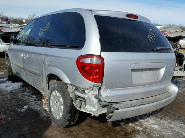 1C8GJ45352B571043 - 2002 CHRYSLER VOYAGER LX SILVER photo 3